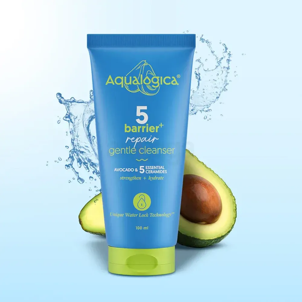 Aqualogica 5 Barrier Repair Gentle Cleanser with Avocado & 5 Essential Ceramides  