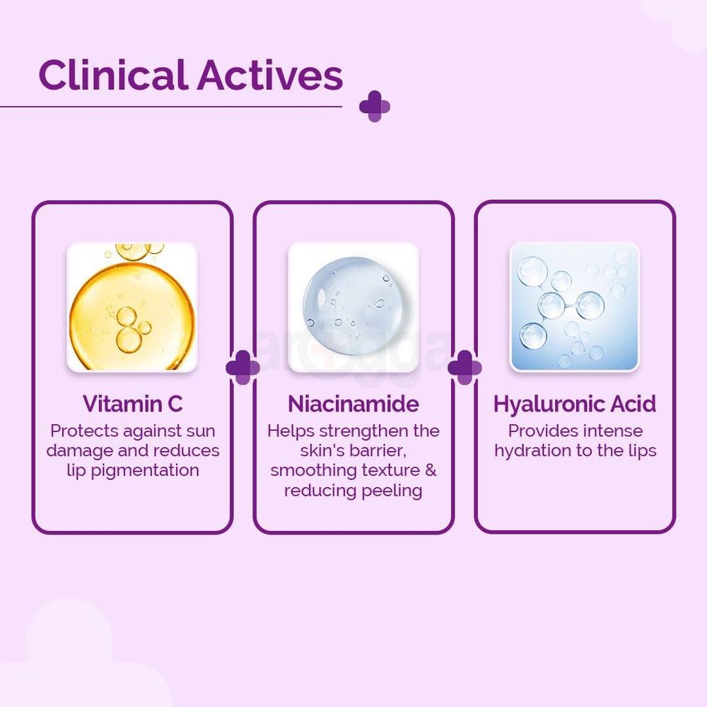 The Derma Co 1% Vitamin C Brightening Lip Balm for Dark & Pigmented Lips  