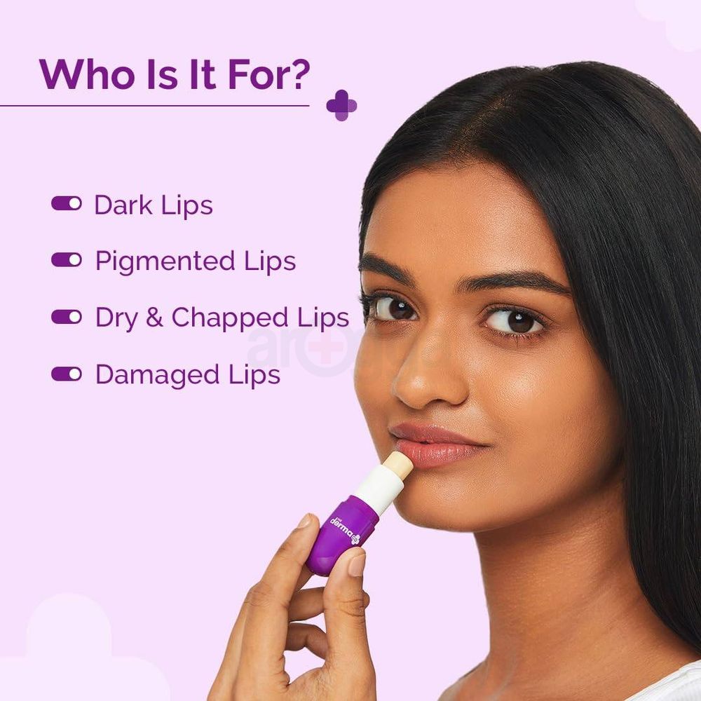 The Derma Co 1% Vitamin C Brightening Lip Balm for Dark & Pigmented Lips  