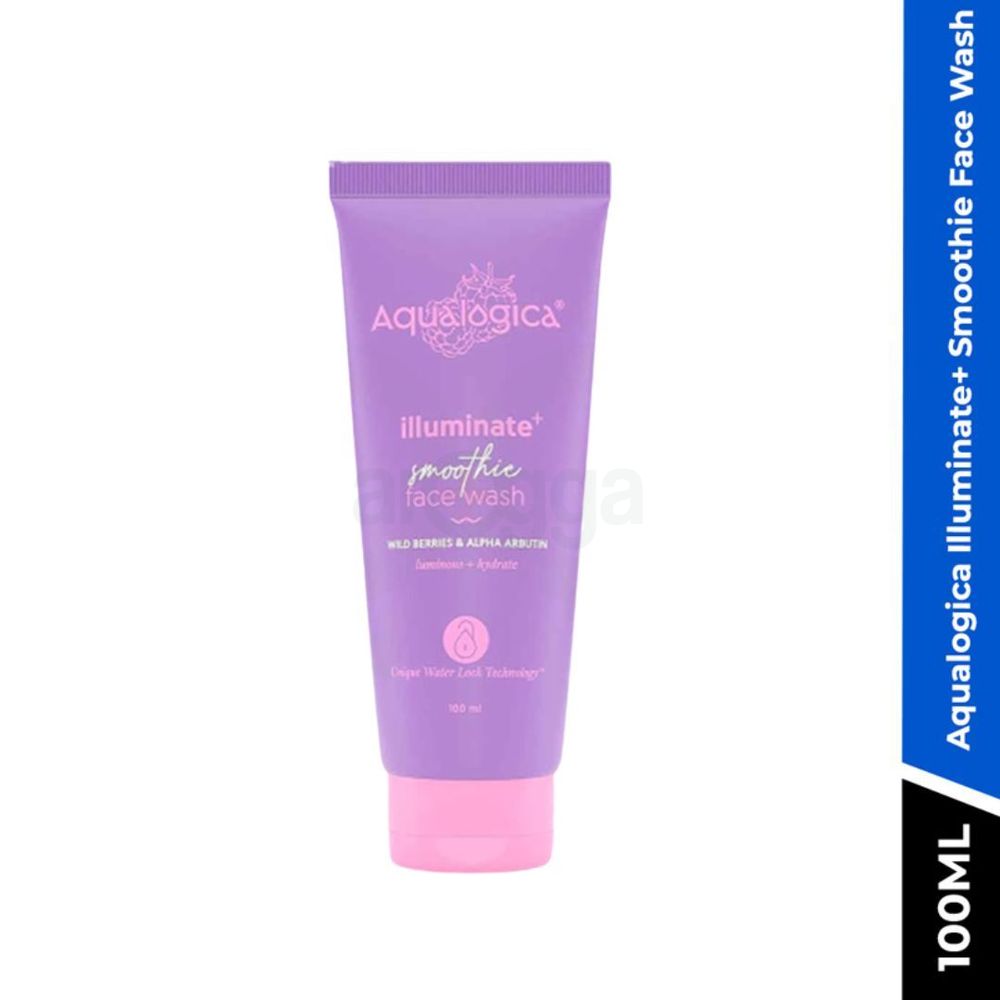 Aqualogica Illuminate Smoothie Face Wash with Wild Barries & Alpha Arbutin  