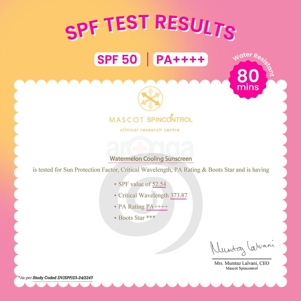 Dot and Key Watermelon Cooling Sunscreen SPF 50+ PA++++ with Hyaluronic Acid  