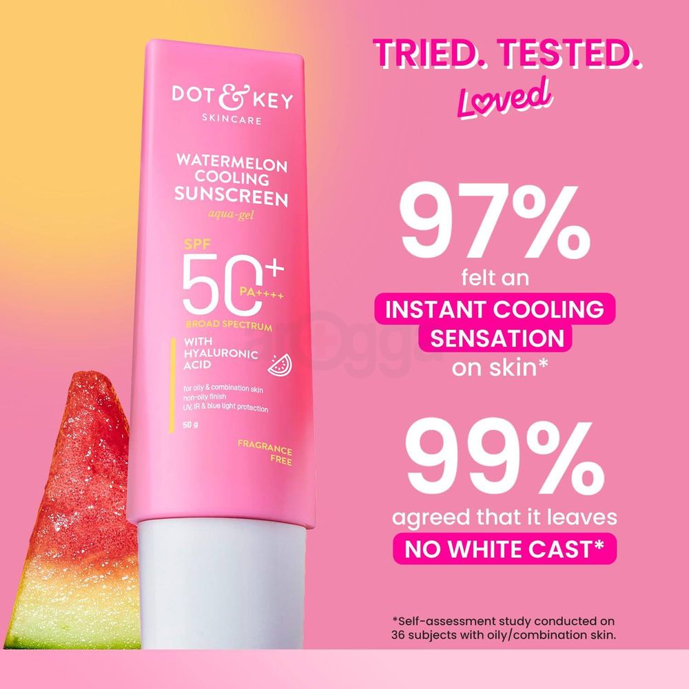 Dot and Key Watermelon Cooling Sunscreen SPF 50+ PA++++ with Hyaluronic Acid  