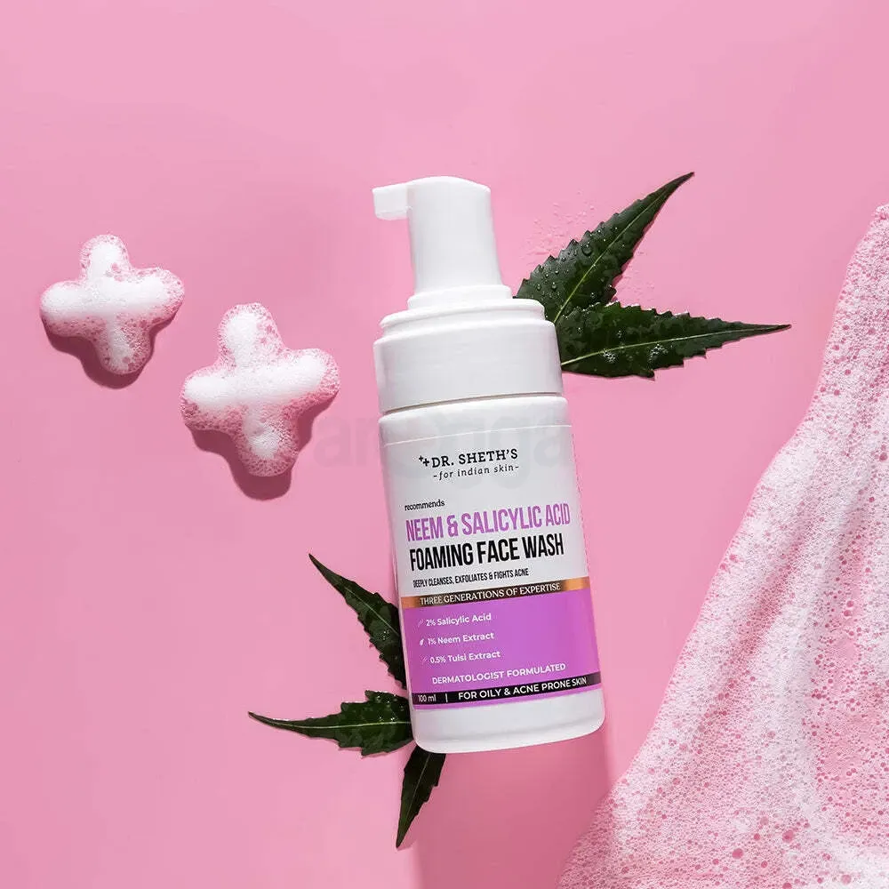 Dr. Sheth's Neem & Salicylic Acid Foaming Face Wash  