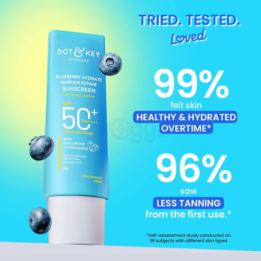 Dot and Key Blueberry Hydrate Barrier Repair Sunscreen SPF 50+ PA++++  