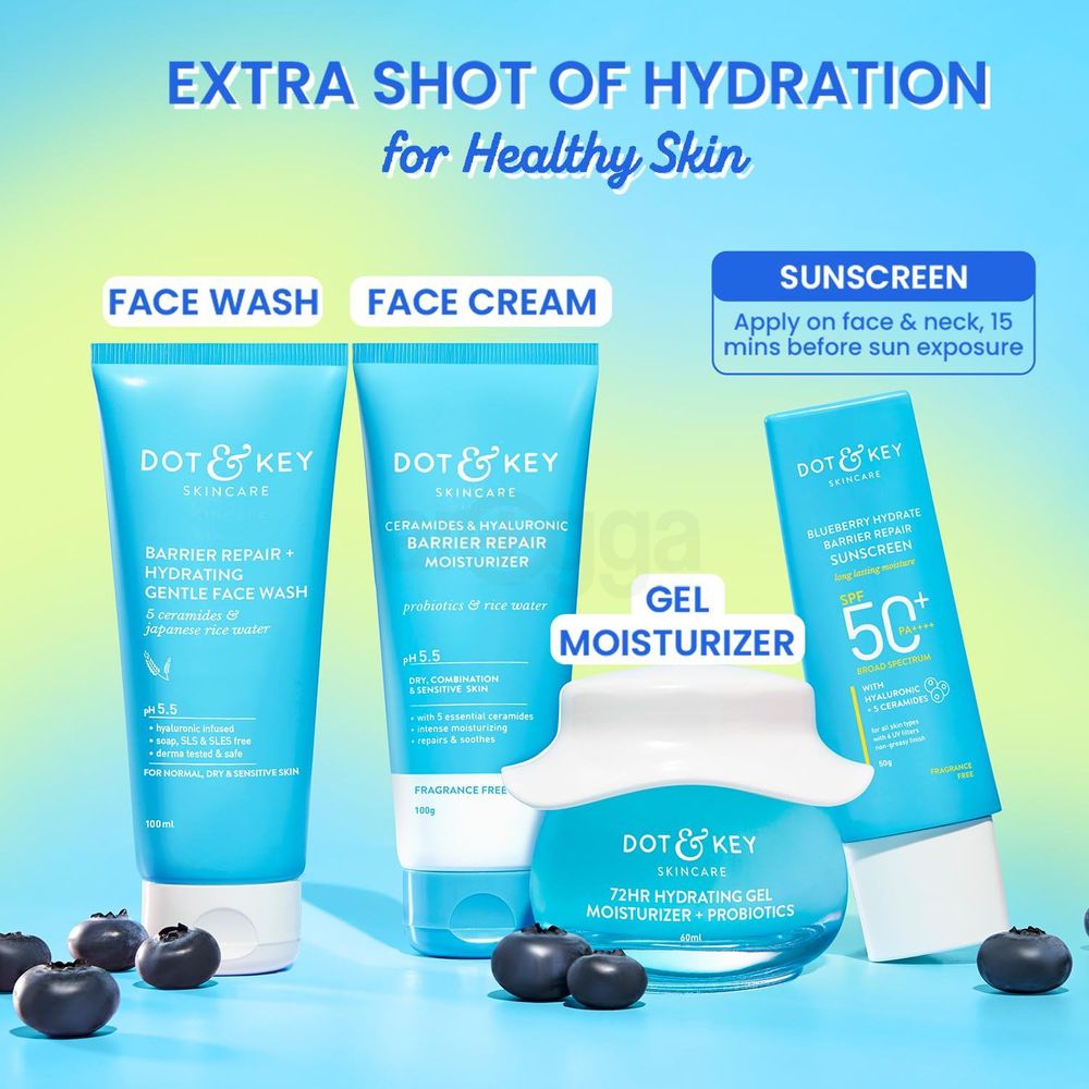 Dot and Key Blueberry Hydrate Barrier Repair Sunscreen SPF 50+ PA++++  