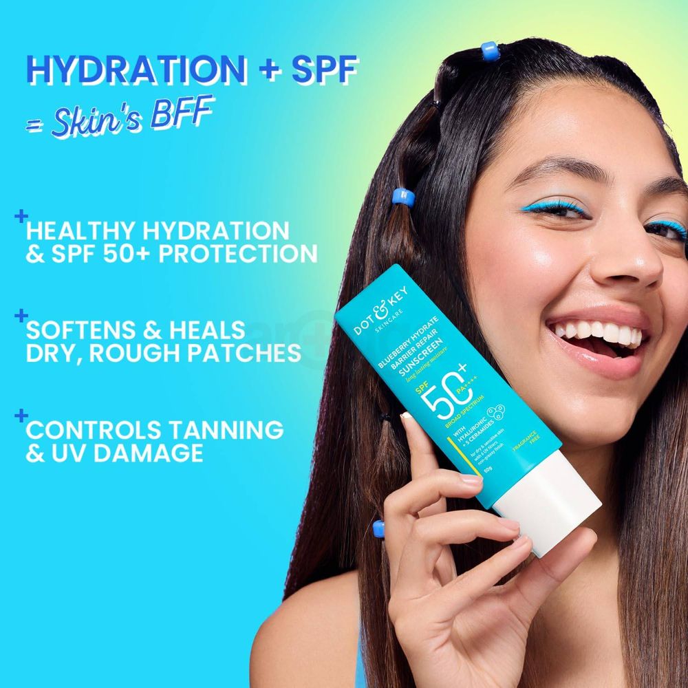 Dot and Key Blueberry Hydrate Barrier Repair Sunscreen SPF 50+ PA++++  