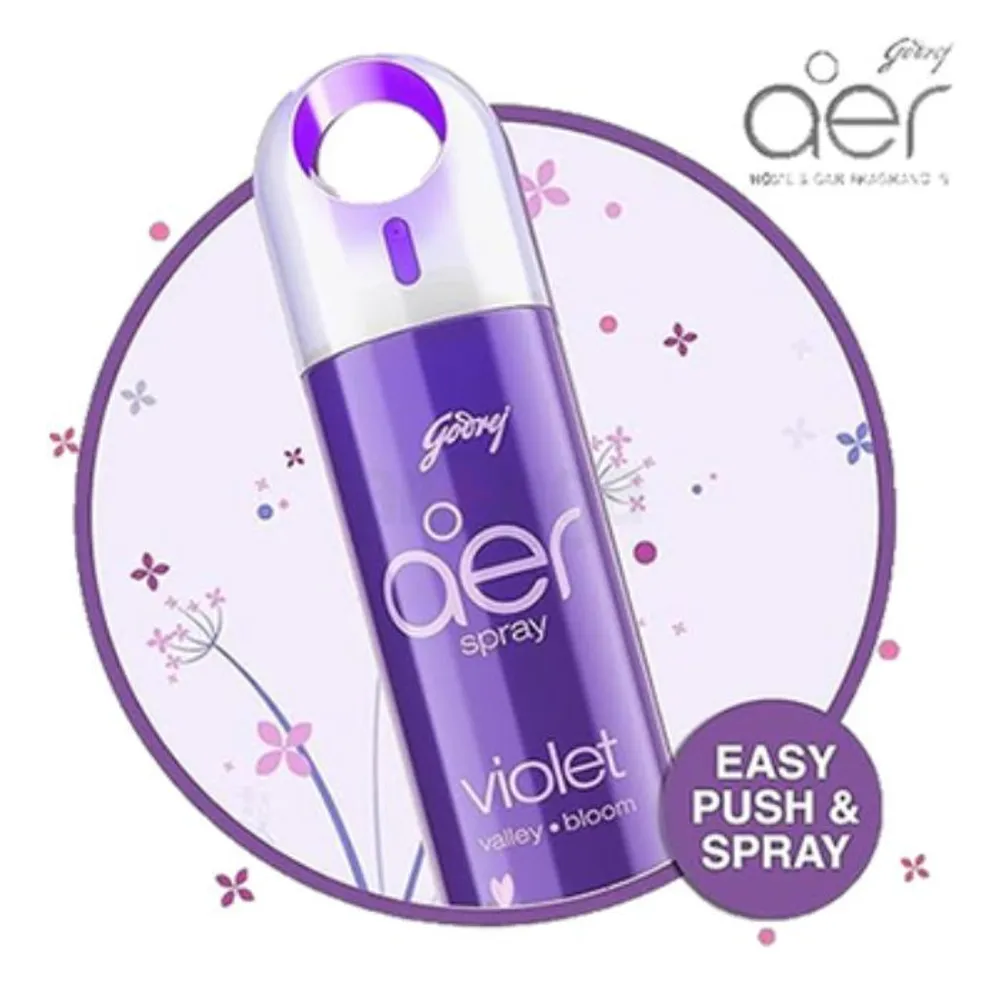 Godrej AER Spray Violet Valley Bloom Air Freshener 300ml  