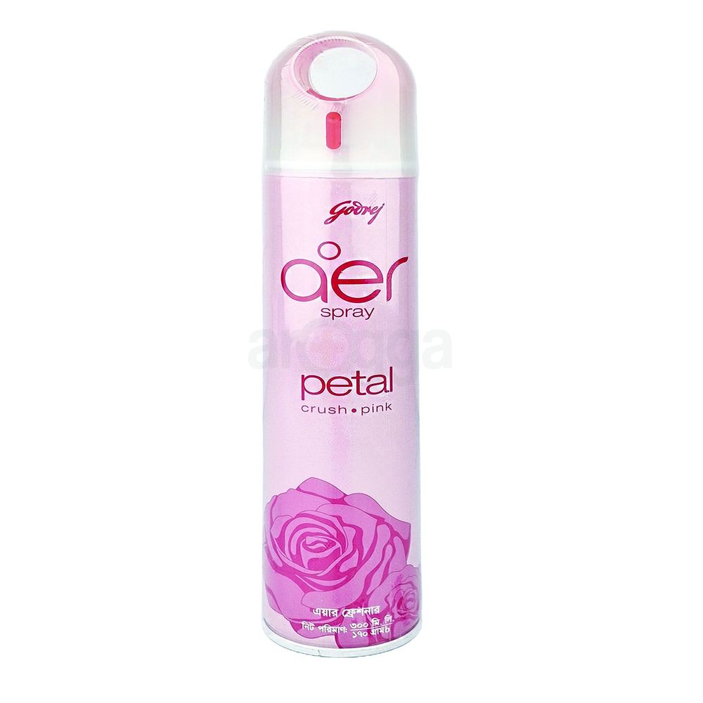 Godrej AER Room Spray Petal Crush Pink with Aer Rose Fresh Blossom 300ml  