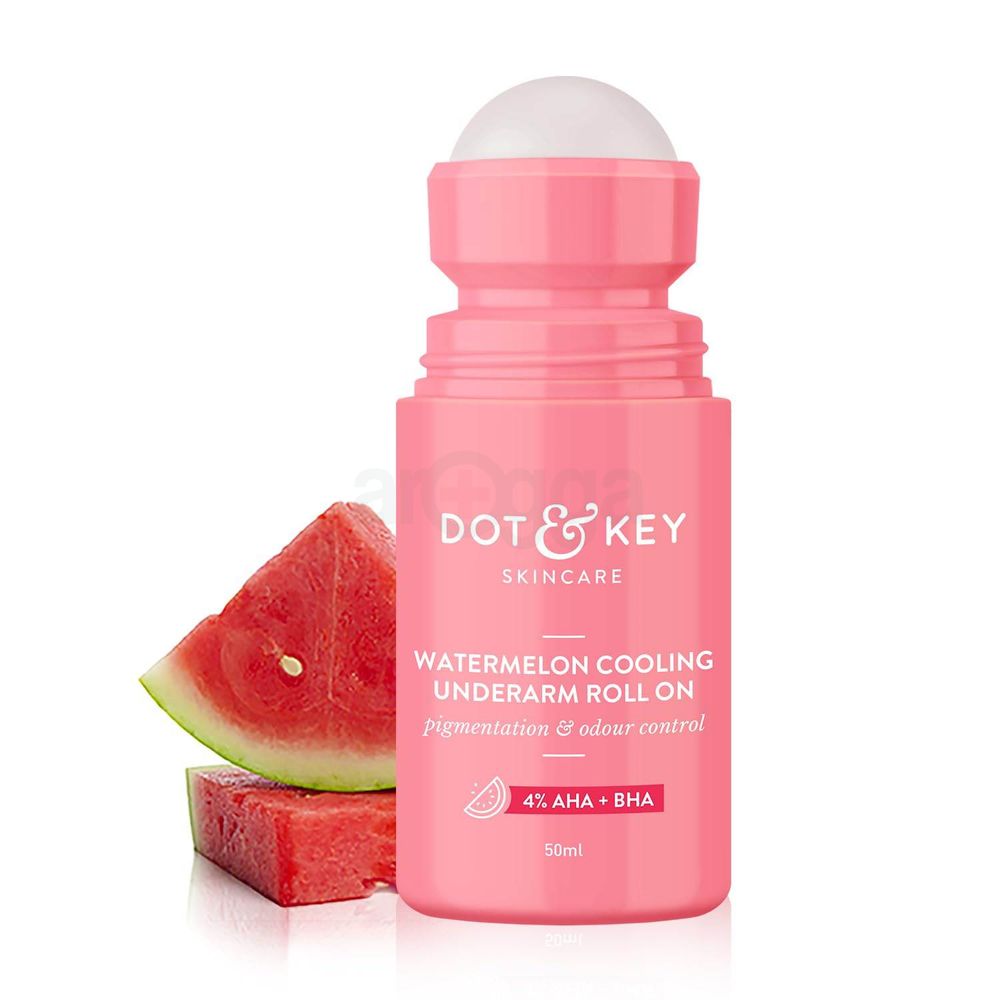 Dot and Key Watermelon Cooling Underarm Roll On for Pigmentation & Odor Control  