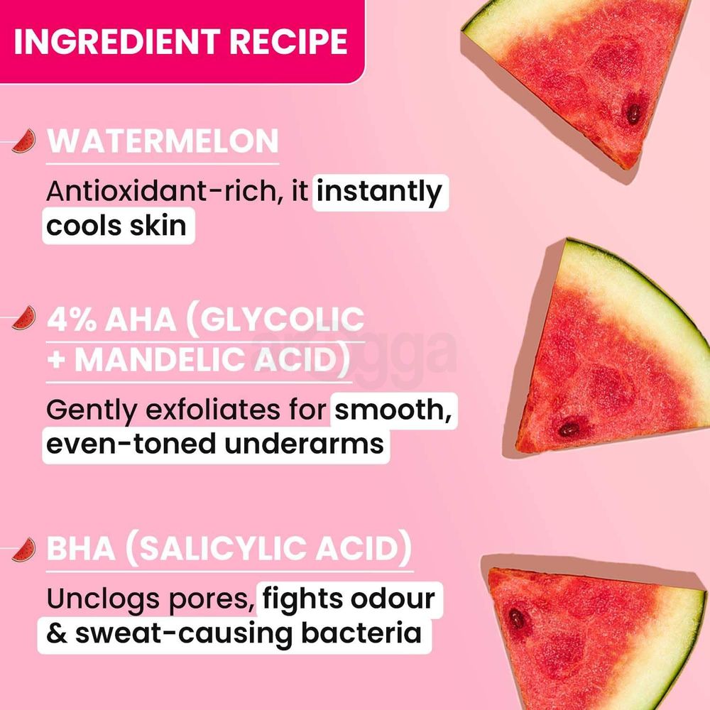 Dot and Key Watermelon Cooling Underarm Roll On for Pigmentation & Odor Control  