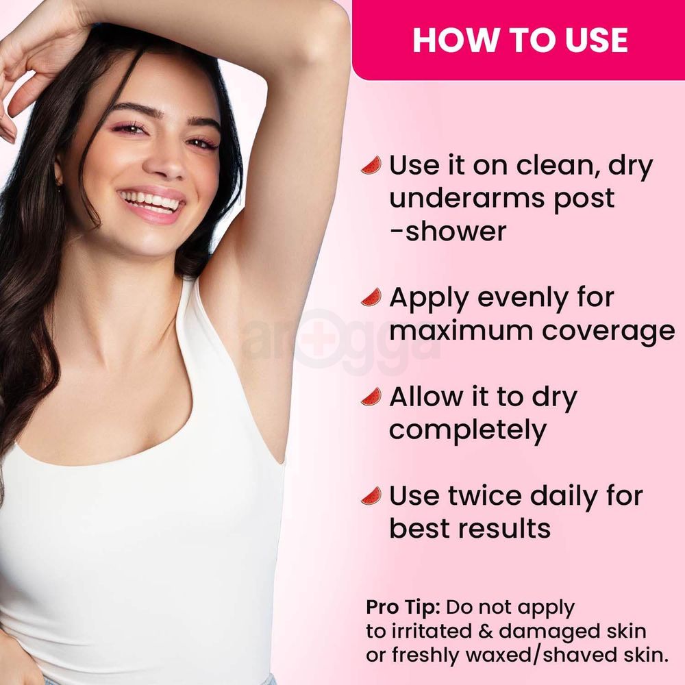 Dot and Key Watermelon Cooling Underarm Roll On for Pigmentation & Odor Control  