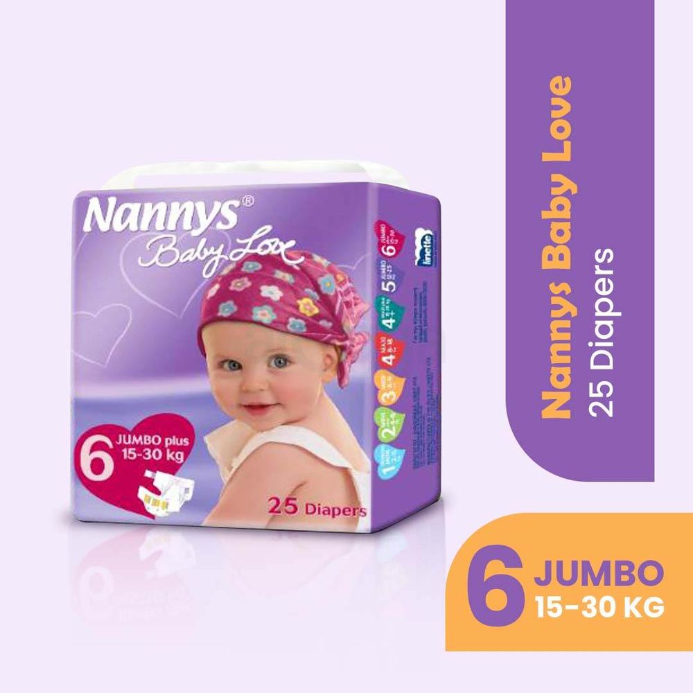 Nannys Baby Love Belt System Diaper 25pcs - Jumbo+ (15-30kg)  