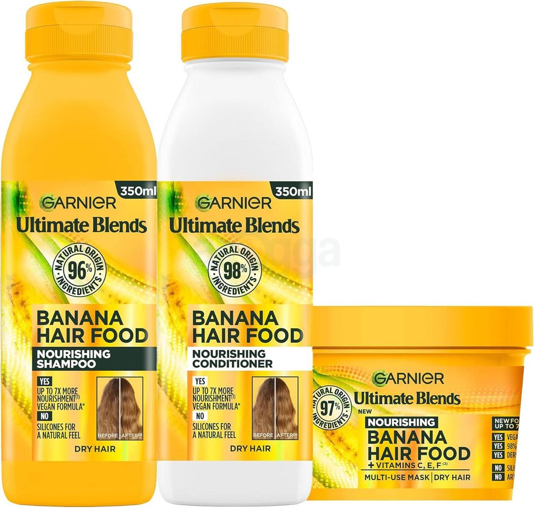 Garnier Ultimate Blends Banana Hair Food Nourishing Shampoo for  Dry Hair  
