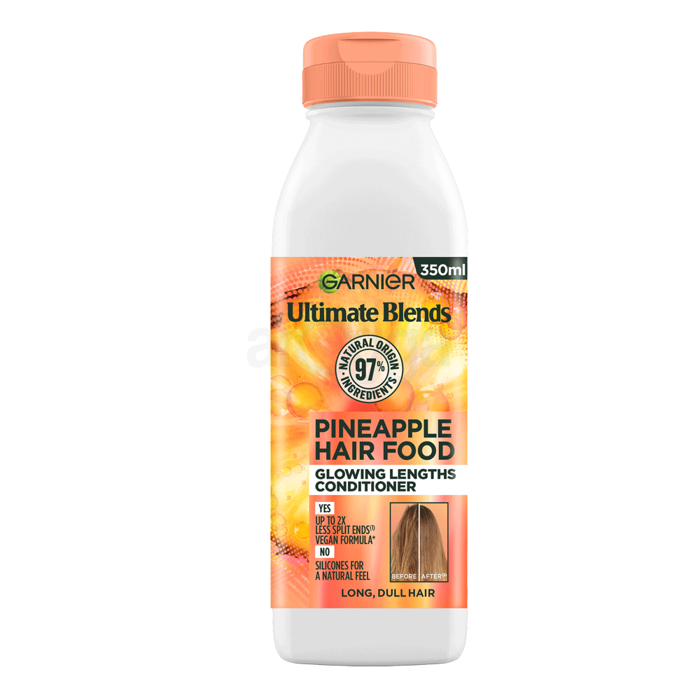 Garnier Ultimate Blends Pineapple Hair Food Glowing Lengths Conditioner for Long, Dull Hair  