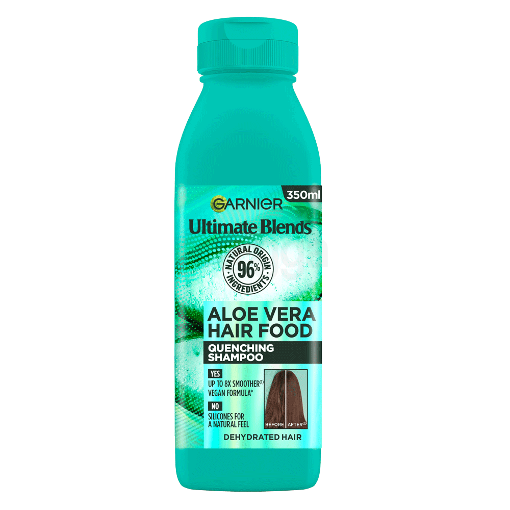 Garnier Ultimate Blends Aloe Vera Hair Food Quenching Shampoo for Dehydrated Hair  