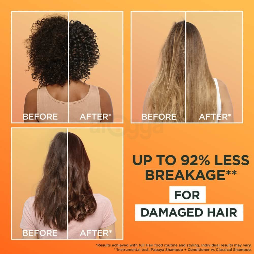 Garnier Ultimate Blends Papaya Hair Food Repairing Shampoo for Damaged Hair  