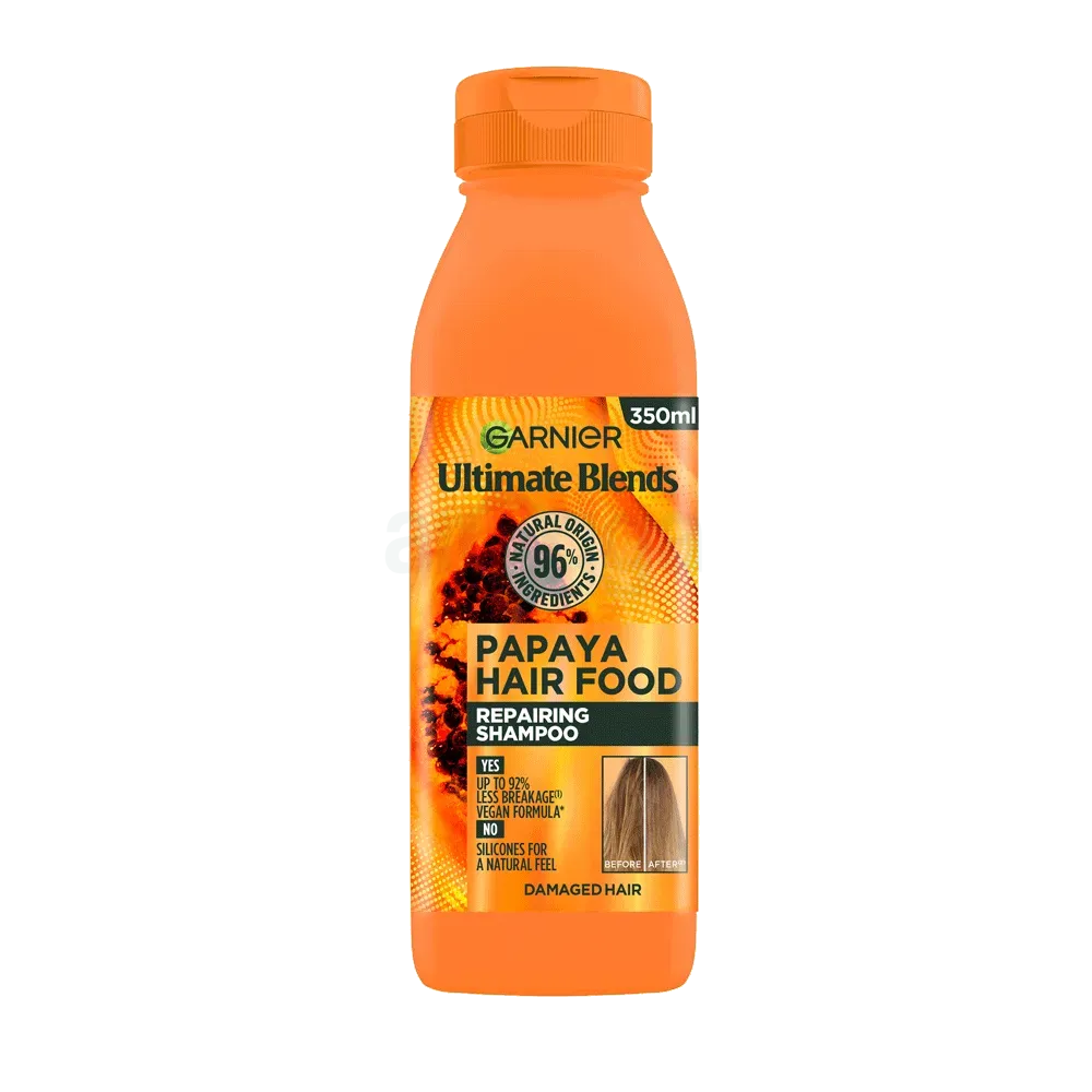 Garnier Ultimate Blends Papaya Hair Food Repairing Shampoo for Damaged Hair  