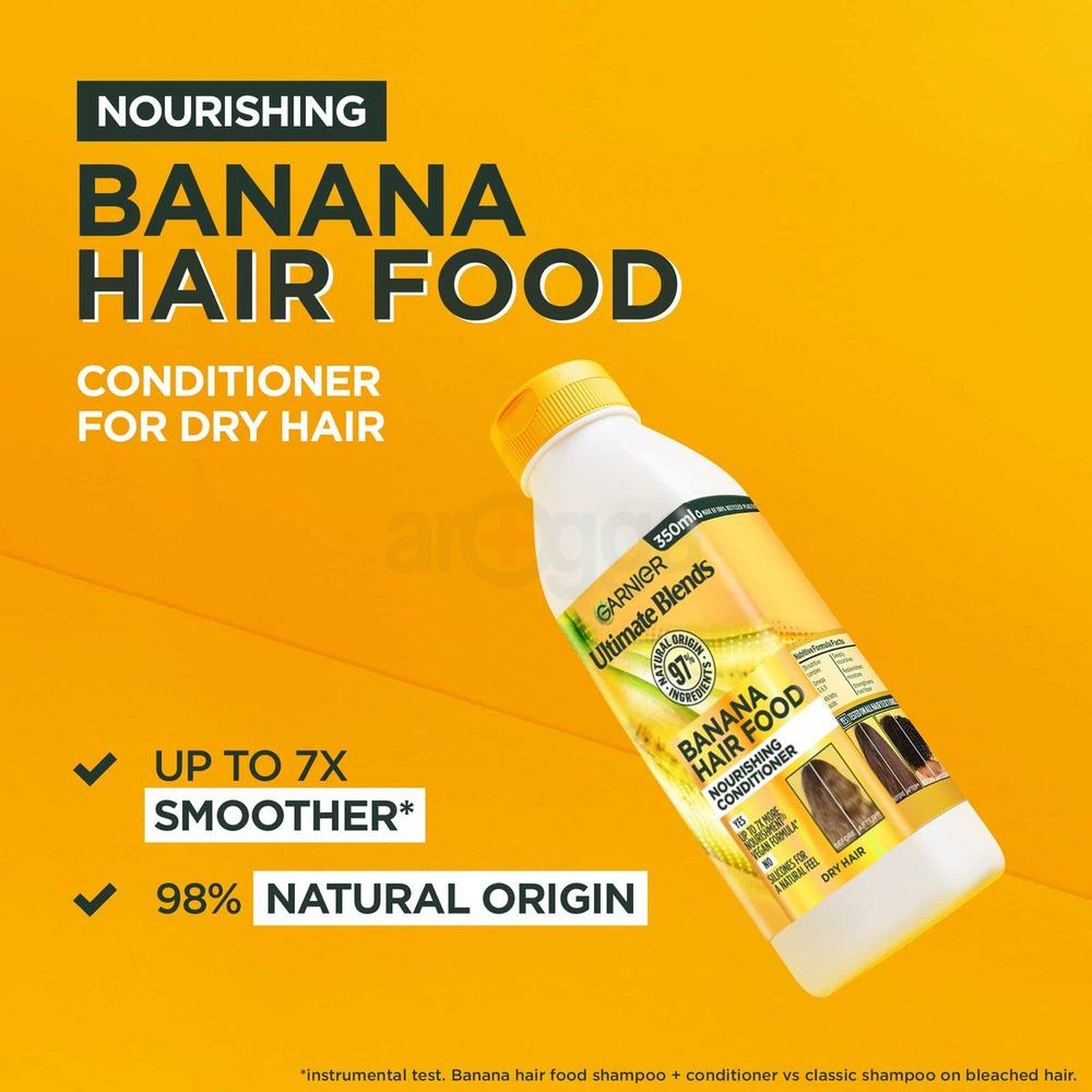 Garnier Ultimate Blends Banana Hair Food Nourishing Conditioner for Dry Hair  