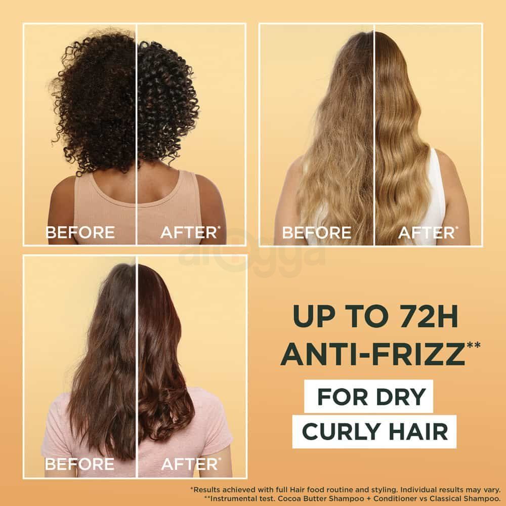 Garnier Ultimate Blends Cocoa Butter Hair Food Curl Restoring Conditioner for Dry Curly Hair  
