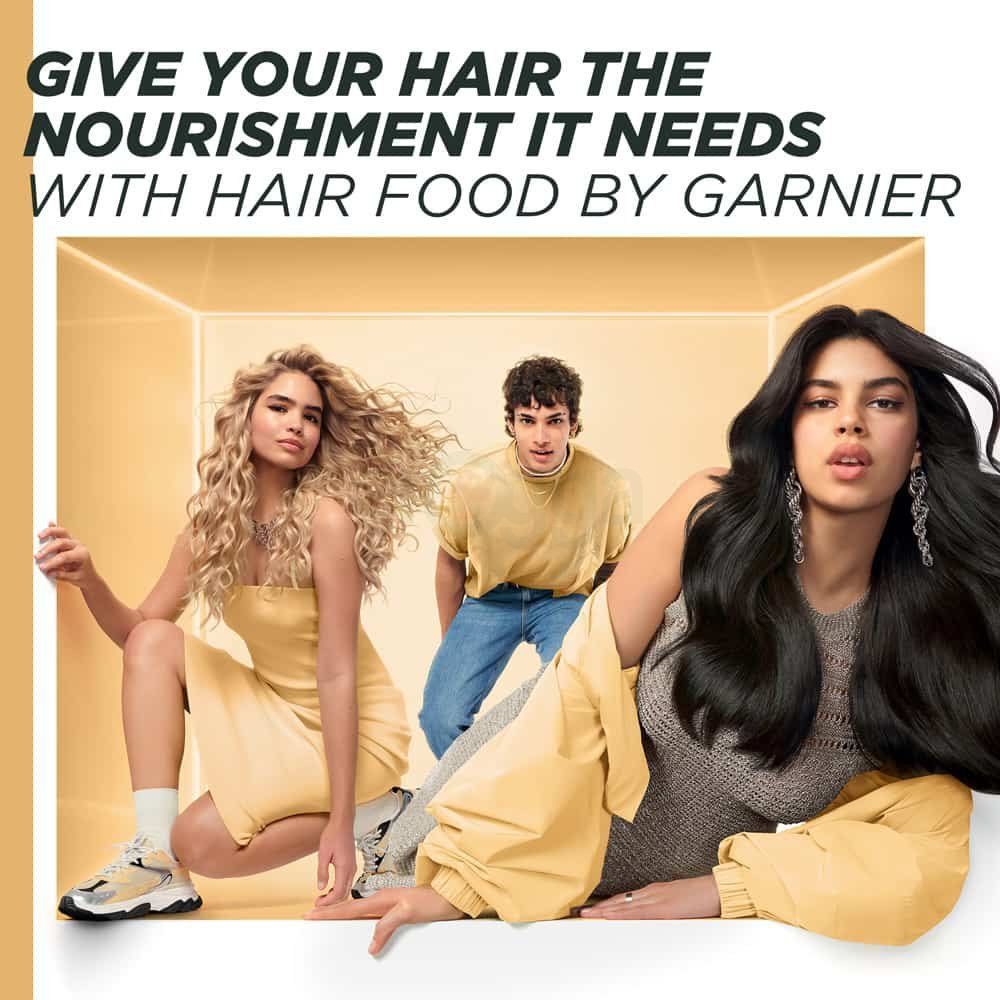 Garnier Ultimate Blends Cocoa Butter Hair Food Curl Restoring Conditioner for Dry Curly Hair  