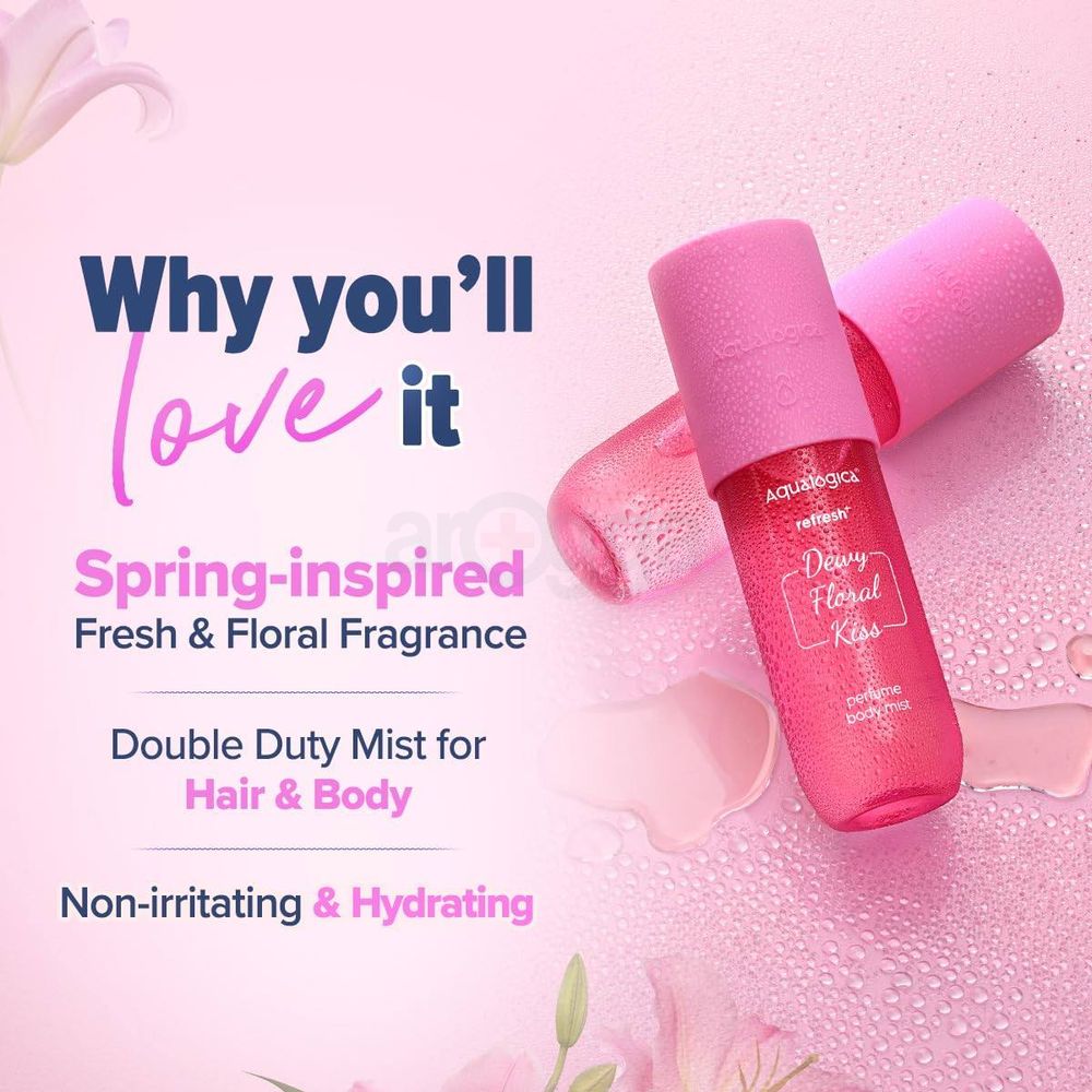 Aqualogica Refresh Dewy Floral Kiss Perfume Body Mist  