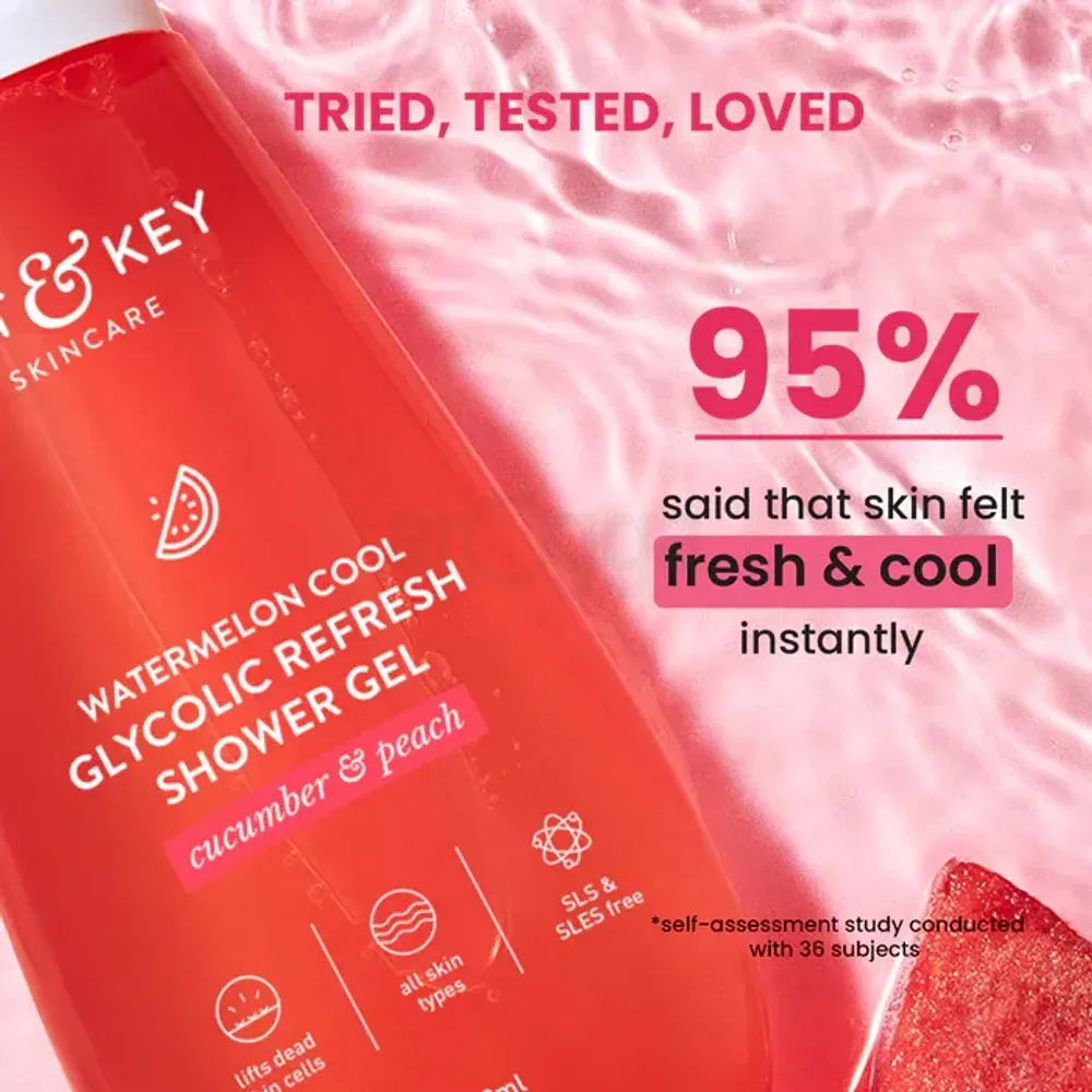 Dot and Key Watermelon Cool Glycolic Refresh Shower Gel with Cucumber & Peach  