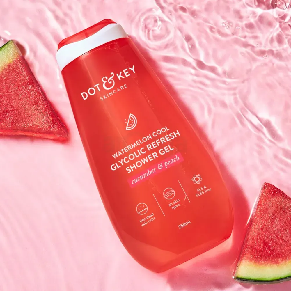 Dot and Key Watermelon Cool Glycolic Refresh Shower Gel with Cucumber & Peach  