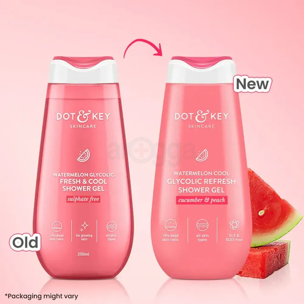 Dot and Key Watermelon Cool Glycolic Refresh Shower Gel with Cucumber & Peach  