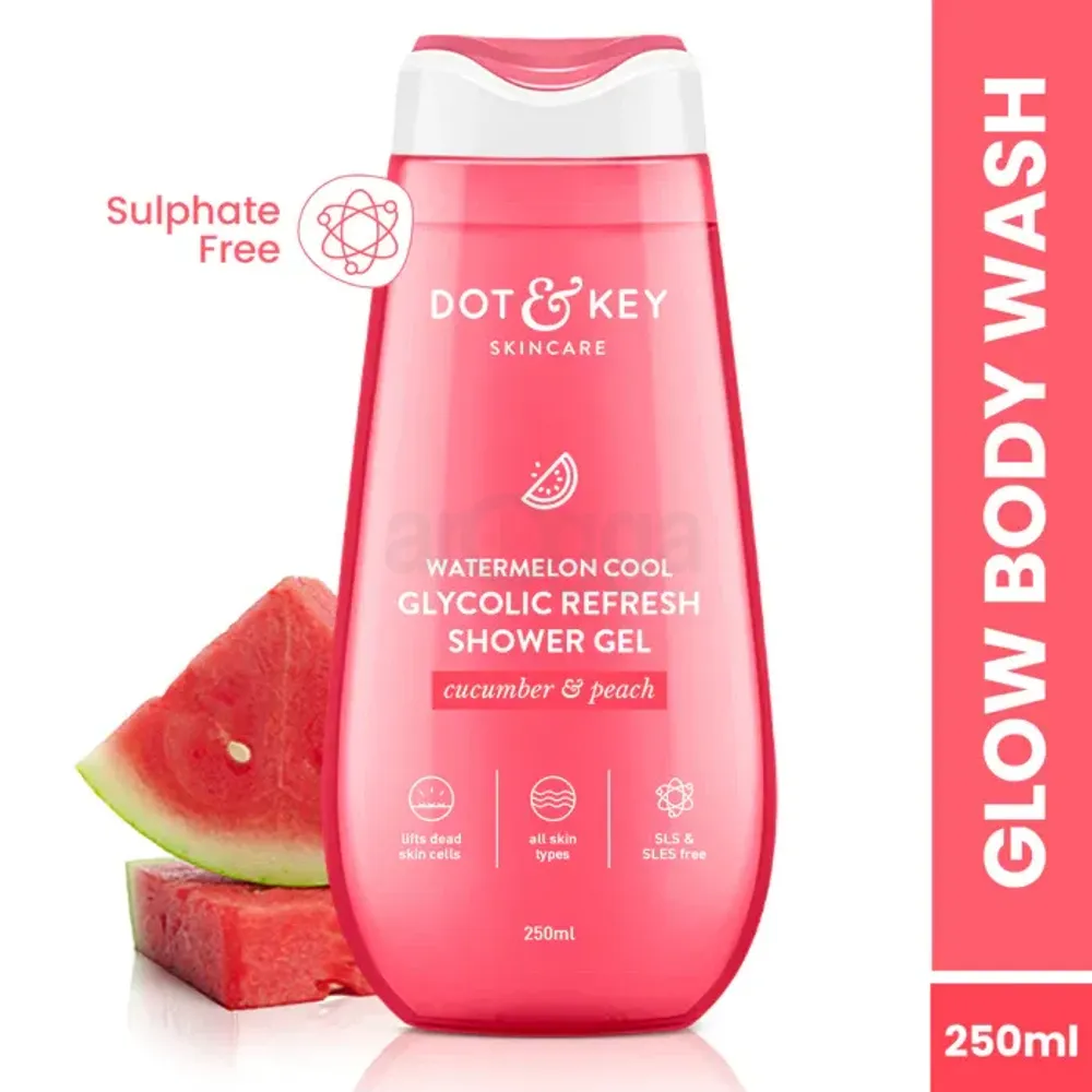 Dot and Key Watermelon Cool Glycolic Refresh Shower Gel with Cucumber & Peach  