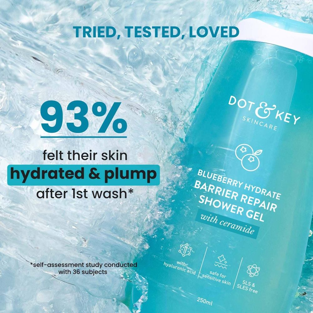 Dot and Key Blueberry Hydrate Barrier Repair Shower Gel with Ceramide  