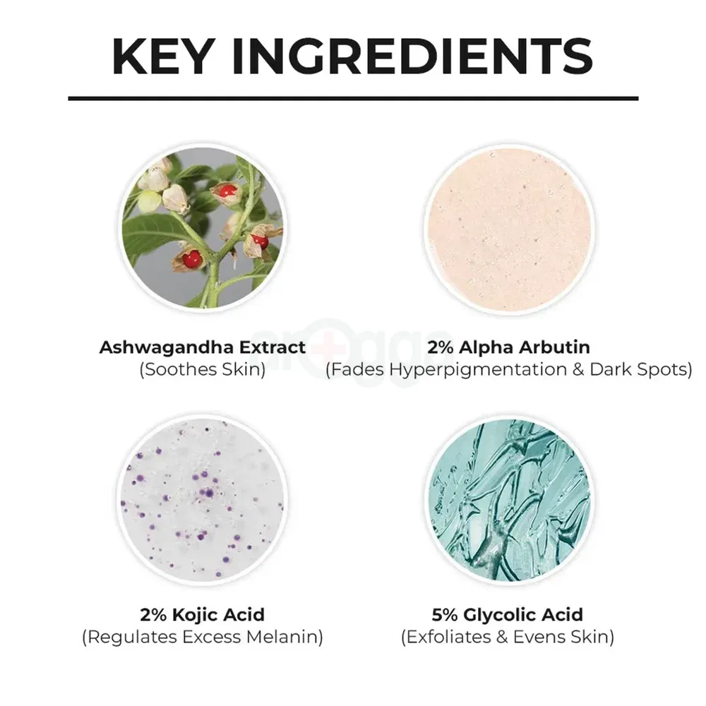 Dr. Sheth's Ashwagandha & Alpha Arbutin Melasma Serum Cream for All Skin Types  