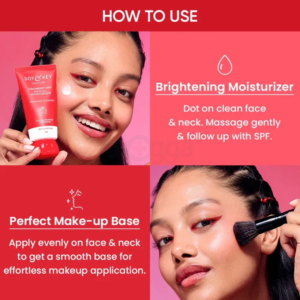 Dot and Key Strawberry Dew Do it All Moisturizer with Niacinamide & Peptides  