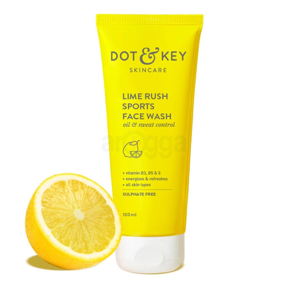 Dot and Key Lime Rush Sports Face Wash for Oil & Sweat Control  