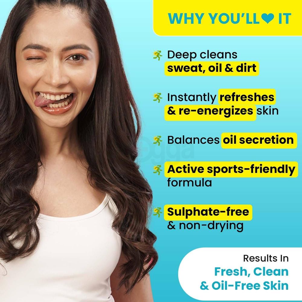 Dot and Key Lime Rush Sports Face Wash for Oil & Sweat Control  