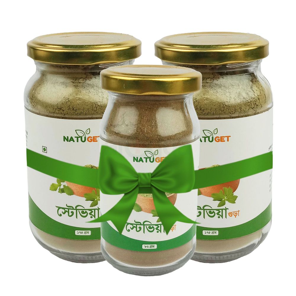 Buy 2 Natuget Stevia Powder (স্টেভিয়া পাউডার) 175g Get 1 Natuget Stevia Powder (স্টেভিয়া পাউডার) 85g Free  