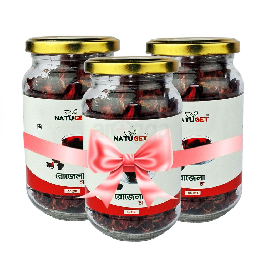 Buy 2 Natuget Hibiscus Tea (রোজেলা চা) 40g Get 1 Natuget Hibiscus Tea 40g Free  