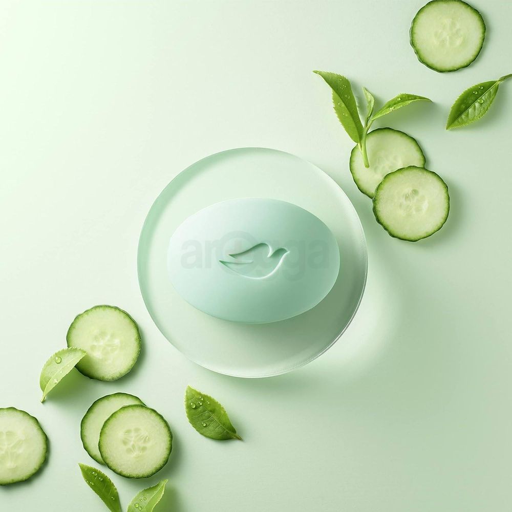 Dove  Cool Moisture Moisturizing Cream Beauty Bar Soap with Cucumber & Green Tea Scent  