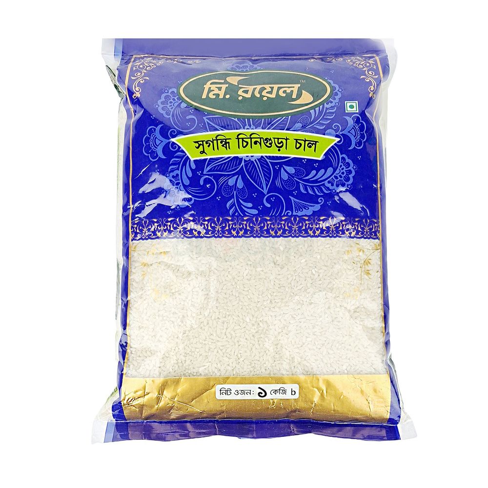 Mr Royal Chinigura Rice 1kg  (মি. রয়েল সুগন্ধী  চিনিগুড়া পোলাও চাল)  