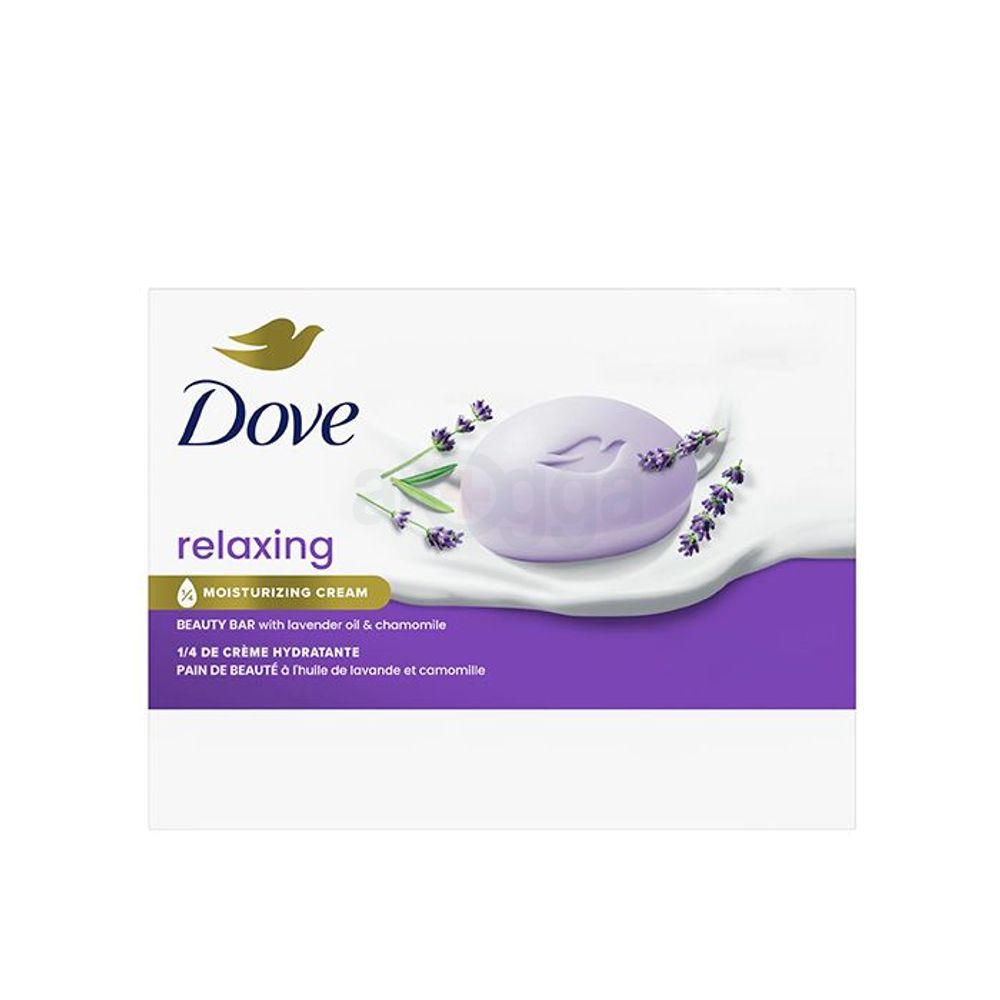 Dove  Relaxing Moisturizing Cream Beauty Bar Soap with Lavender Oil & Chamomile  