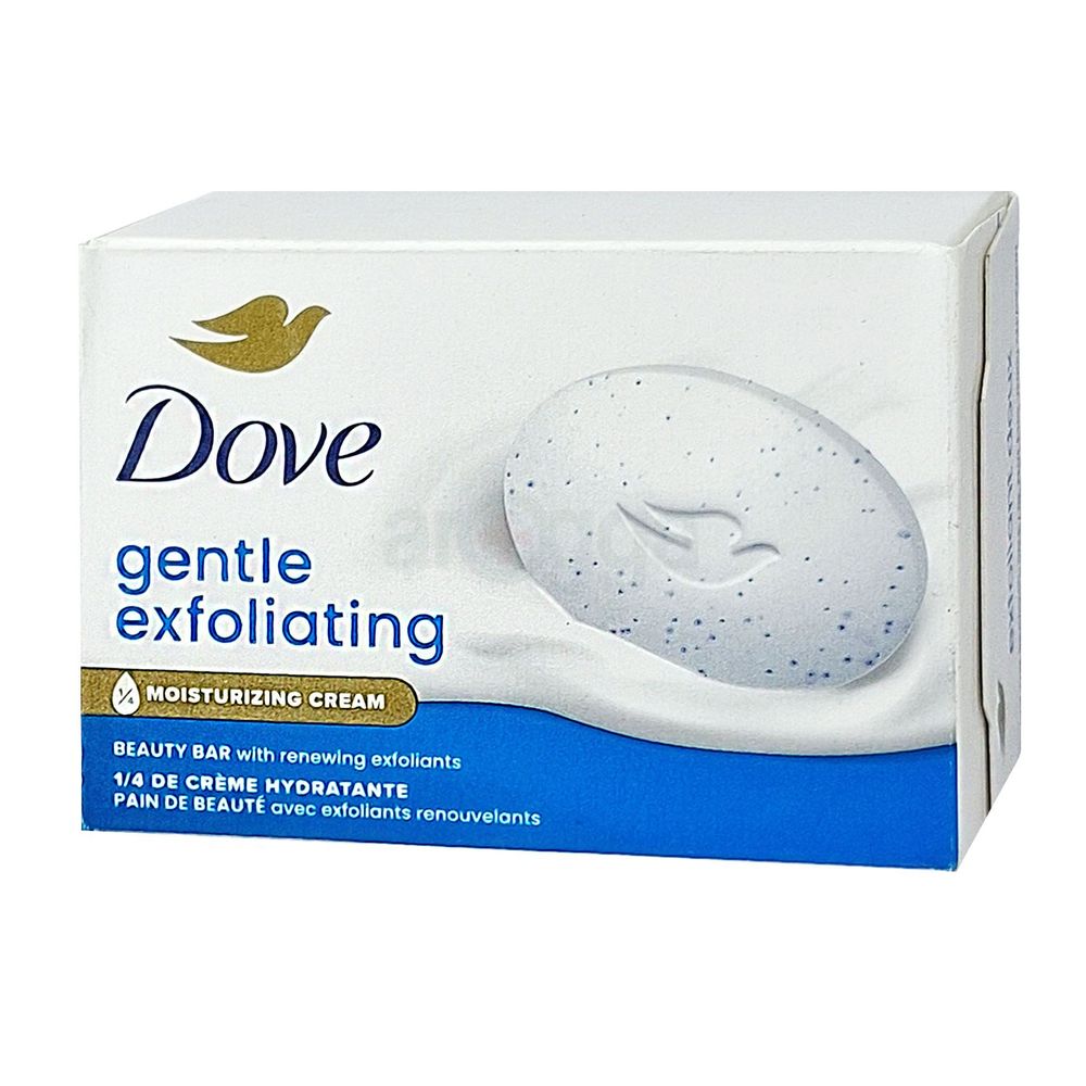Dove Gentle Exfoliating Moisturizing Cream Beauty Bar Soap  