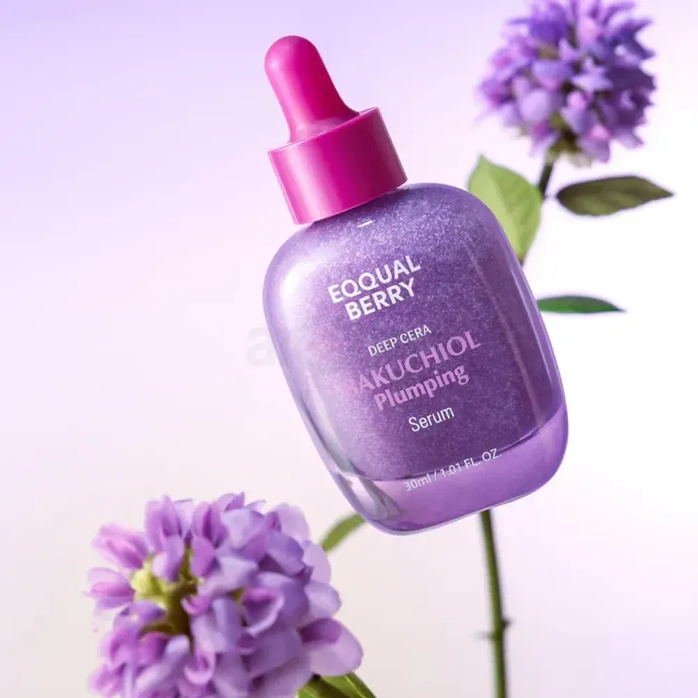 Eqqualberry Deep Cera Bakuchiol Plumping Serum with Bakuchiol, Peptide, Collagen & Ceramide  