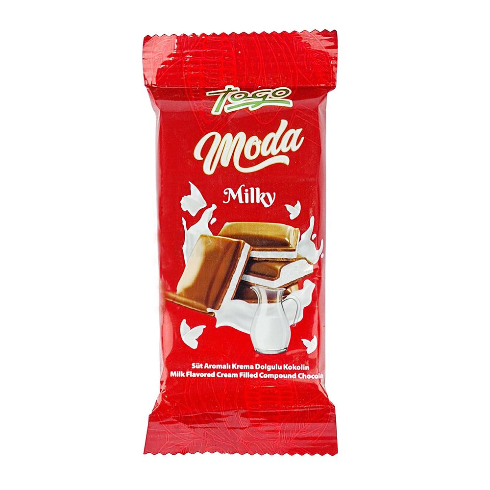 Togo Moda Milky – Milk Flavored Cream Filled Compound Chocolate - 40g  