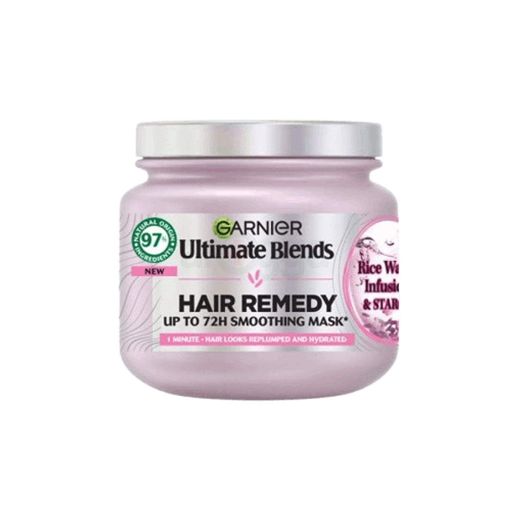 Garnier Ultimate Blends Rice Water Infusion & Starch Hair Remedy 72H Smoothing Mask  