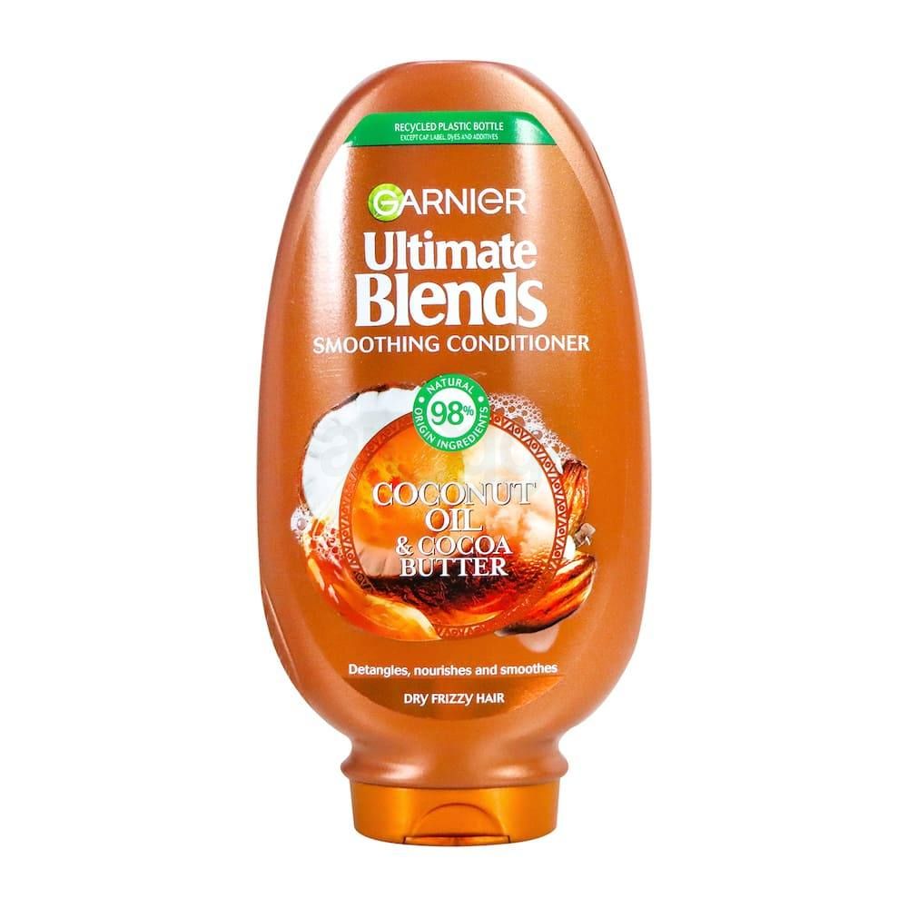 Garnier Ultimate Blends Smoothing Conditioner with Coconut Oil & Butter for Dry & Frizzy Hair  