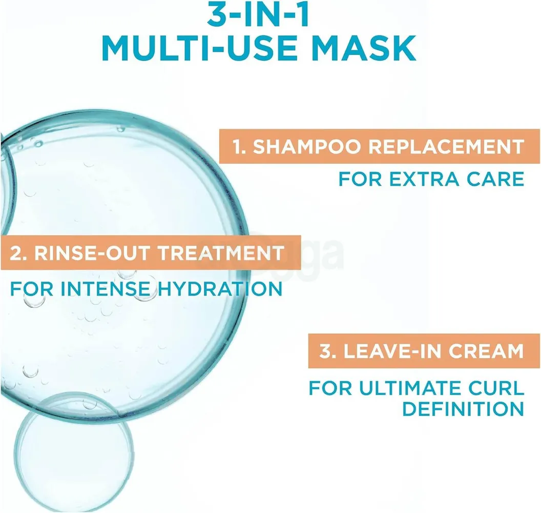 Loreal Paris Elvive Dream Lengths Curls All Over Moisture 3 in 1 Curls Hydration Mask for Wavy to Curly Hair  