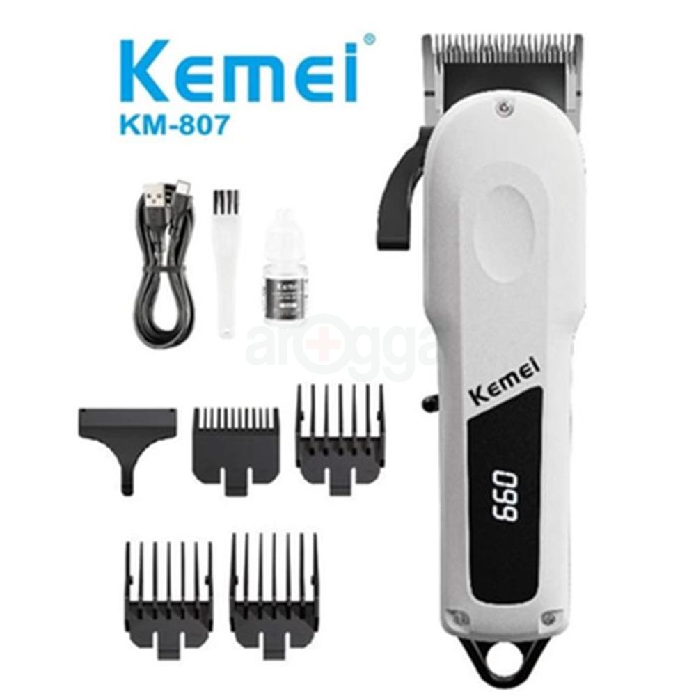 Kemei Professional Rechargable Hair Trimmer KM- 807 2000mAh Battery  