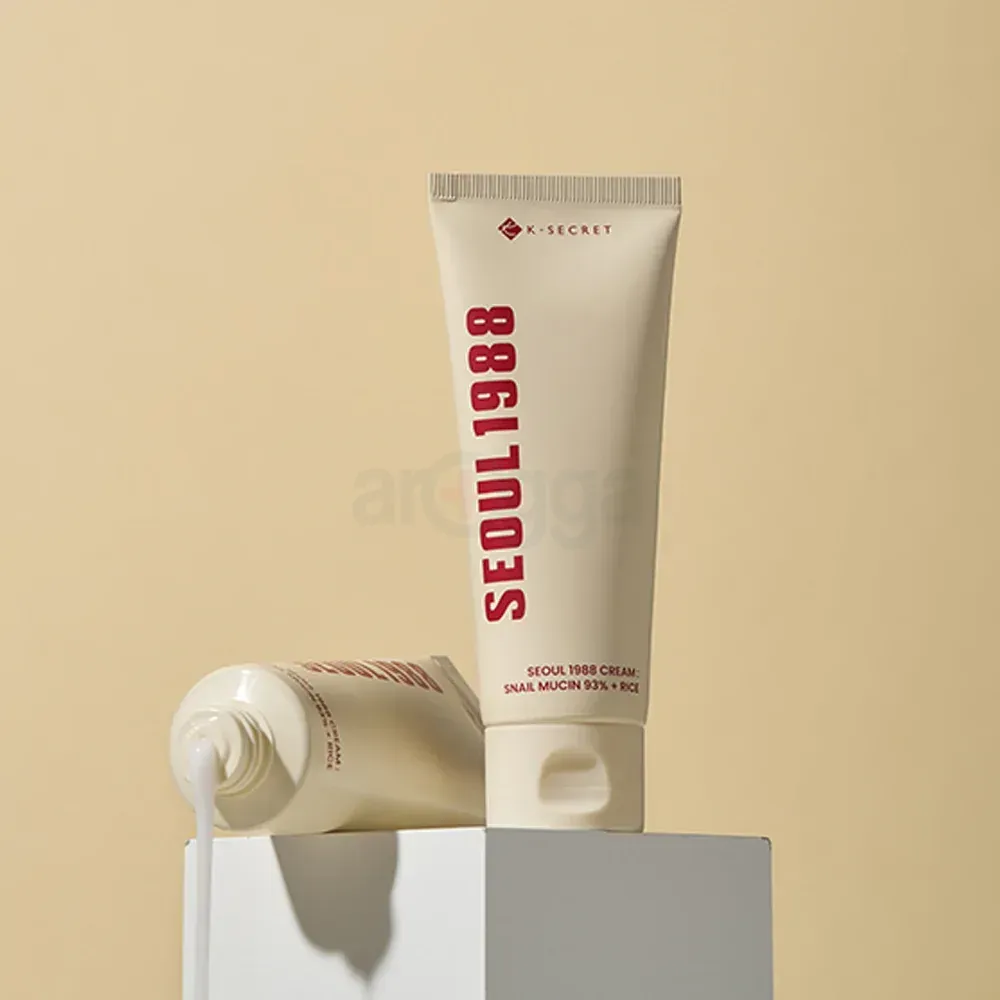 K Secret Seoul 1988 Cream : Snail Mucin 93% + Rice 100ml  
