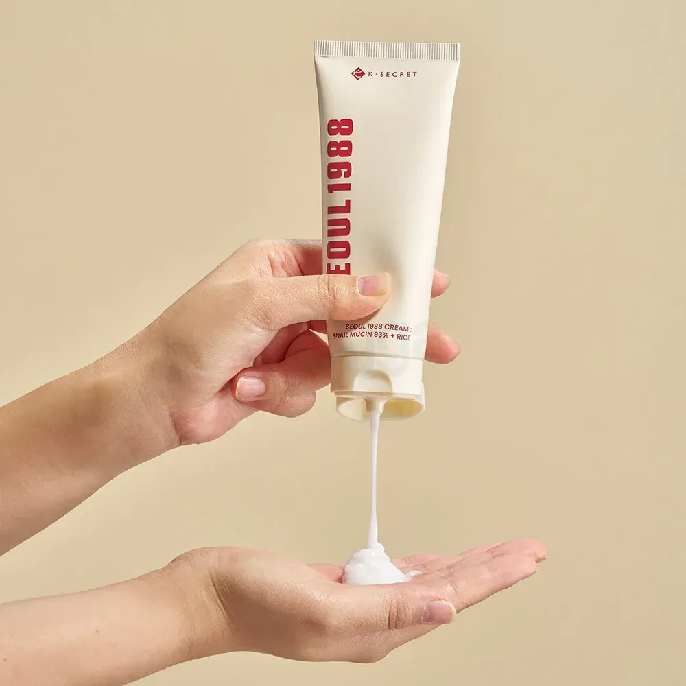 K Secret Seoul 1988 Cream : Snail Mucin 93% + Rice  