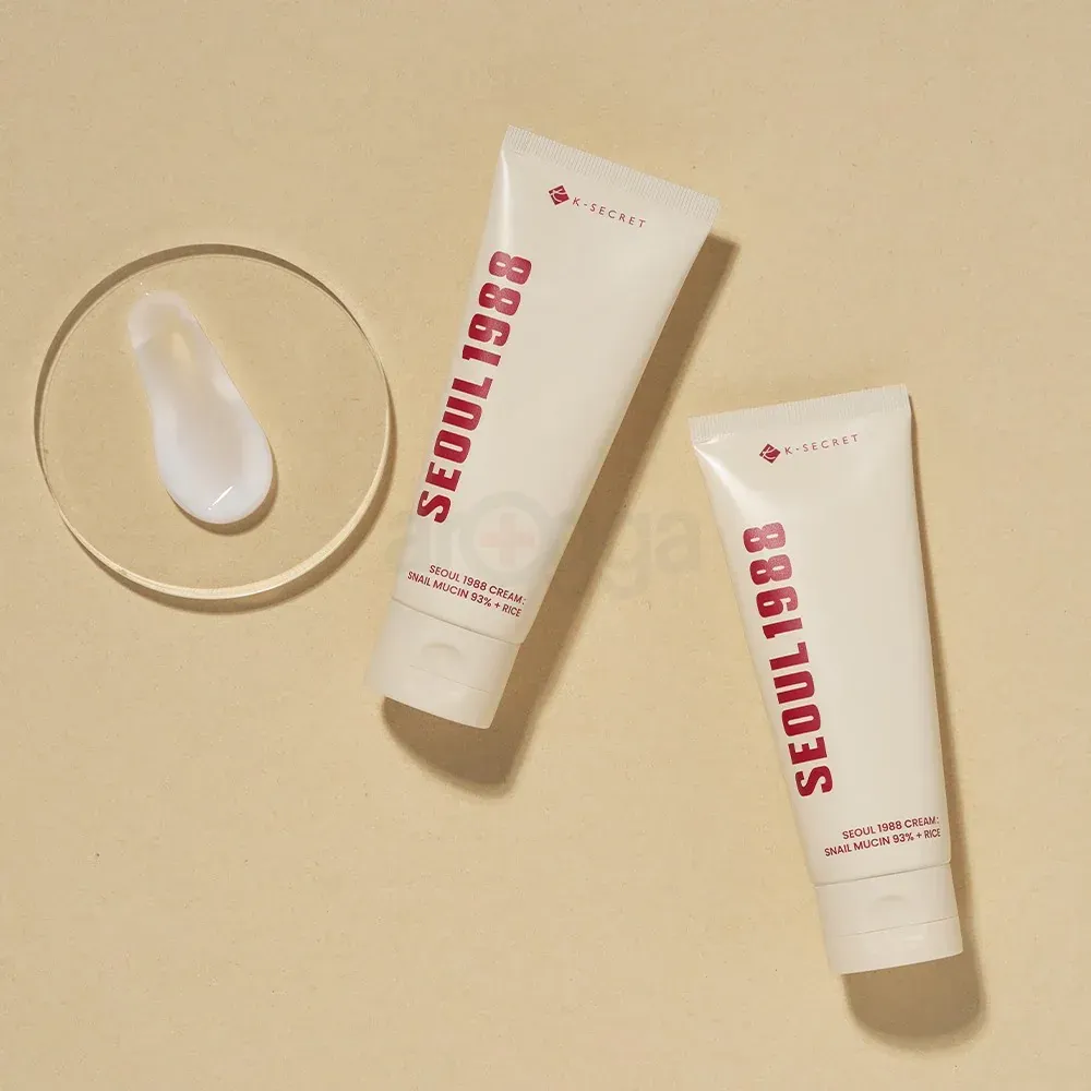 K Secret Seoul 1988 Cream : Snail Mucin 93% + Rice 100ml  