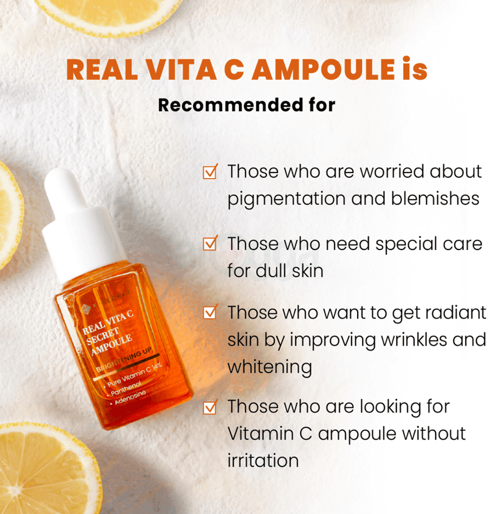 K Secret Real Vita C Brightening Up Secret Ampoule  